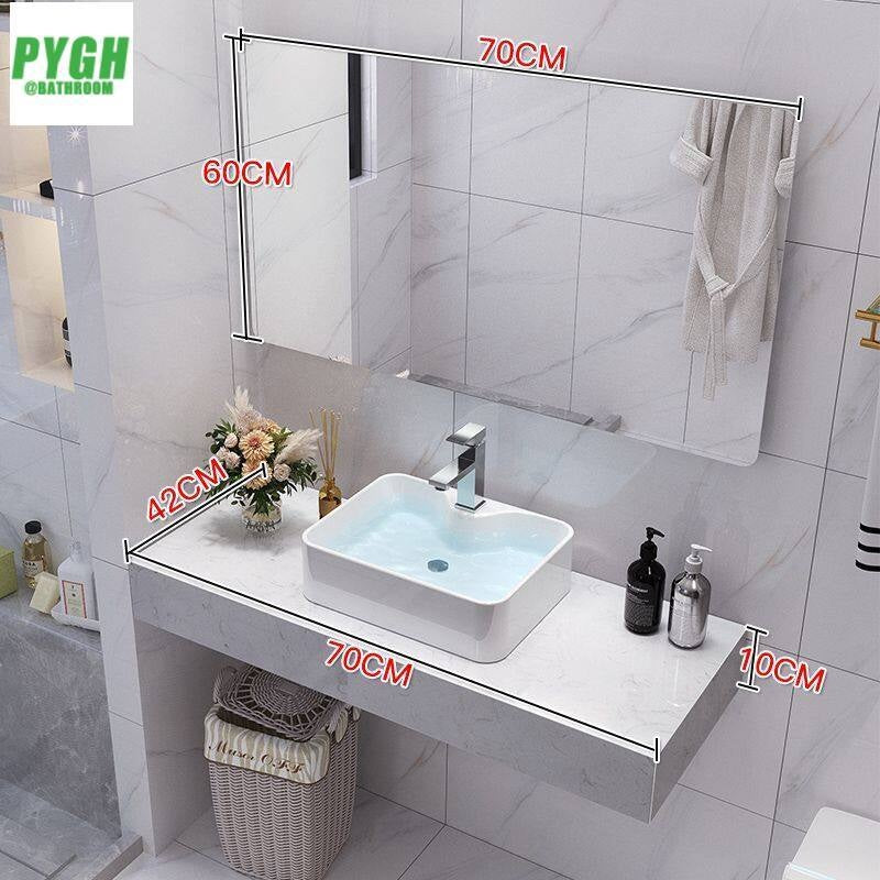 QW- Marble Basin and Smart Glass Bathroom