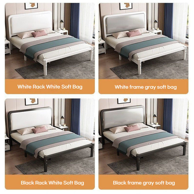 Iron iron frame single bed simple fashion thick encryption 1.8m double for home 1.5 meters