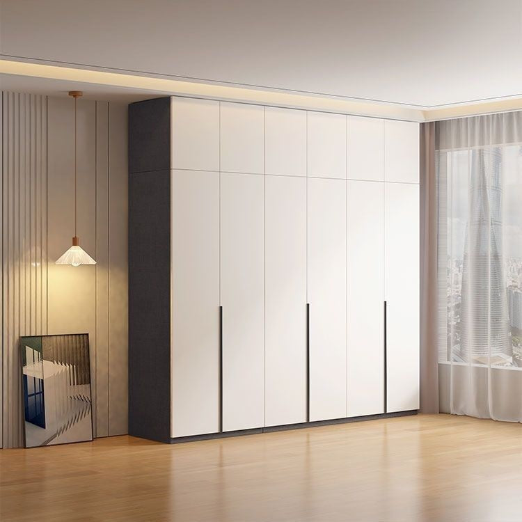 Lightweight Luxury Solid Wood Home Bedroom Thick Ecoboard Large Combination Wardrobe