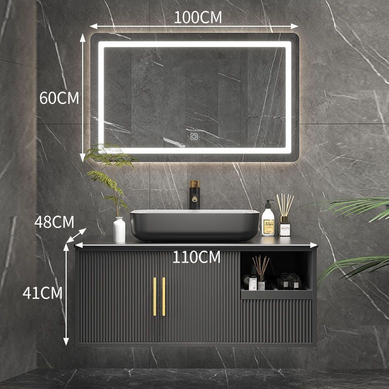 QW- Smart Bathroom, Mirror Bathroom Storage Cabinet, Basin Set