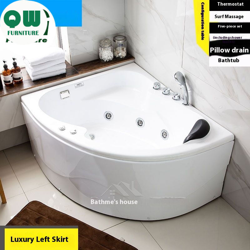 QW- Fan-Shaped Wave-Shaped Bathtub, Bathroom Accessories, Bathtub