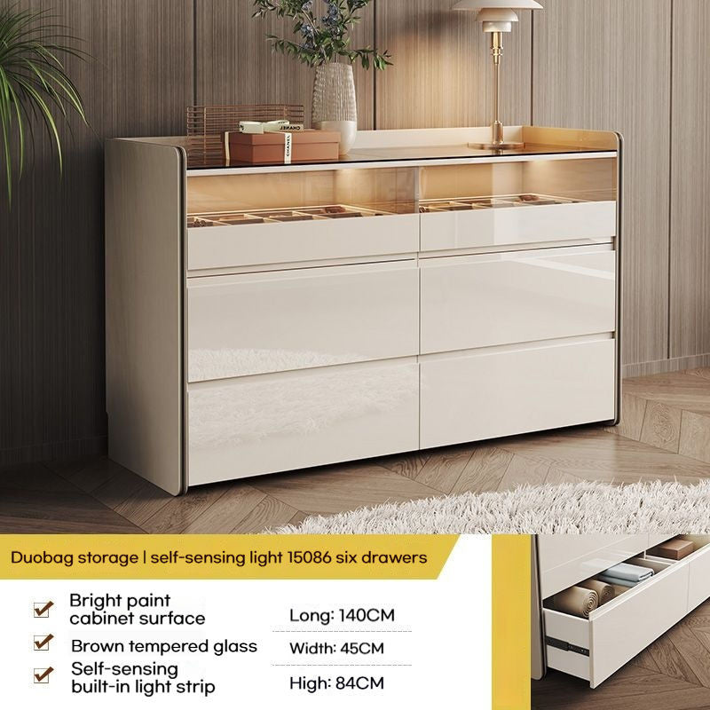 Light Luxury Chest of Drawers, Bedroom Dressing Table, Cosmetic Bed Storage Cabinet, Tail Cabinet