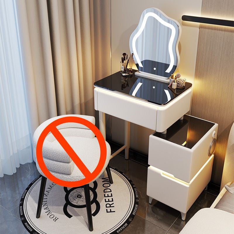 Smart Solid Wood Cream Wind Small Large Bedroom Premium Dressing Table