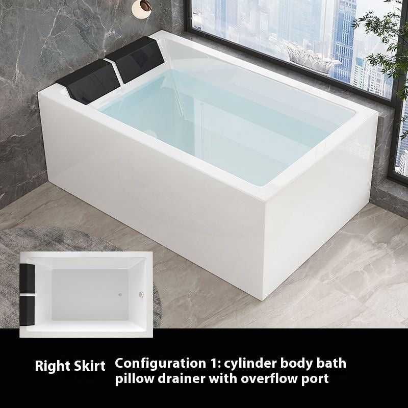 QW- Double Acrylic with Heating System Massage Bathtub