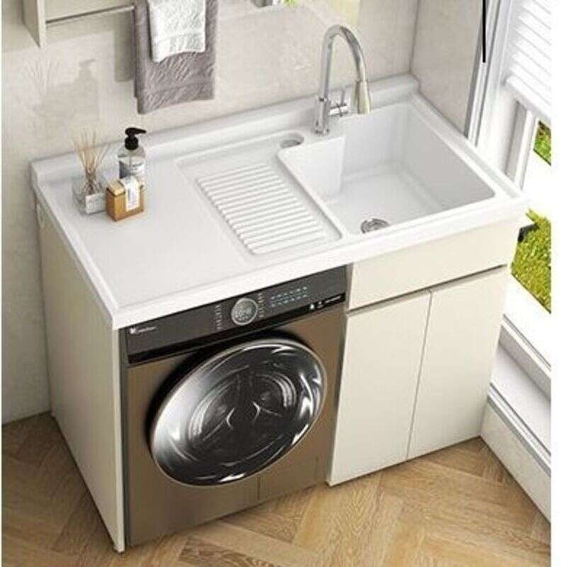 QW- Storage Cabinet Bathroom Sink Set with Faucet