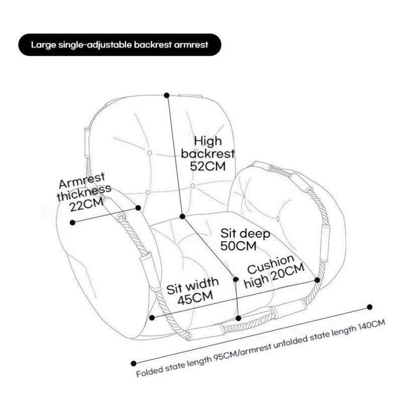 Teak Tatami Double Bedroom Living Room Balcony Small Sofa Lazy Chair