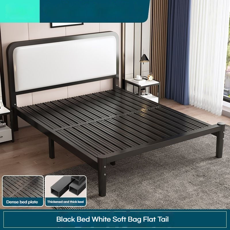 Iron iron frame single bed simple fashion thick encryption 1.8m double for home 1.5 meters