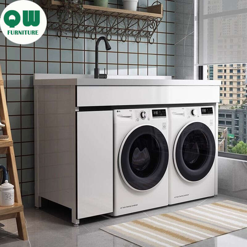 QW- aluminum bathroom sink set Bathroom storage cabinet