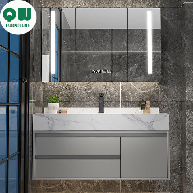 QW- Storage Cabinet Sink Set Bathroom Smart Mirror