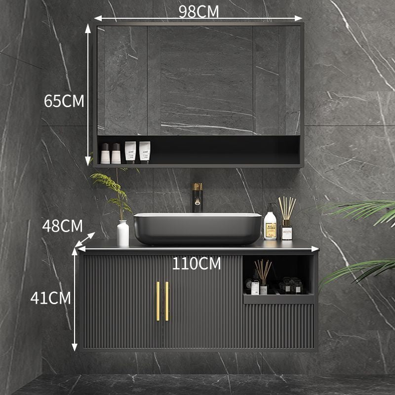 QW- Smart Bathroom, Mirror Bathroom Storage Cabinet, Basin Set