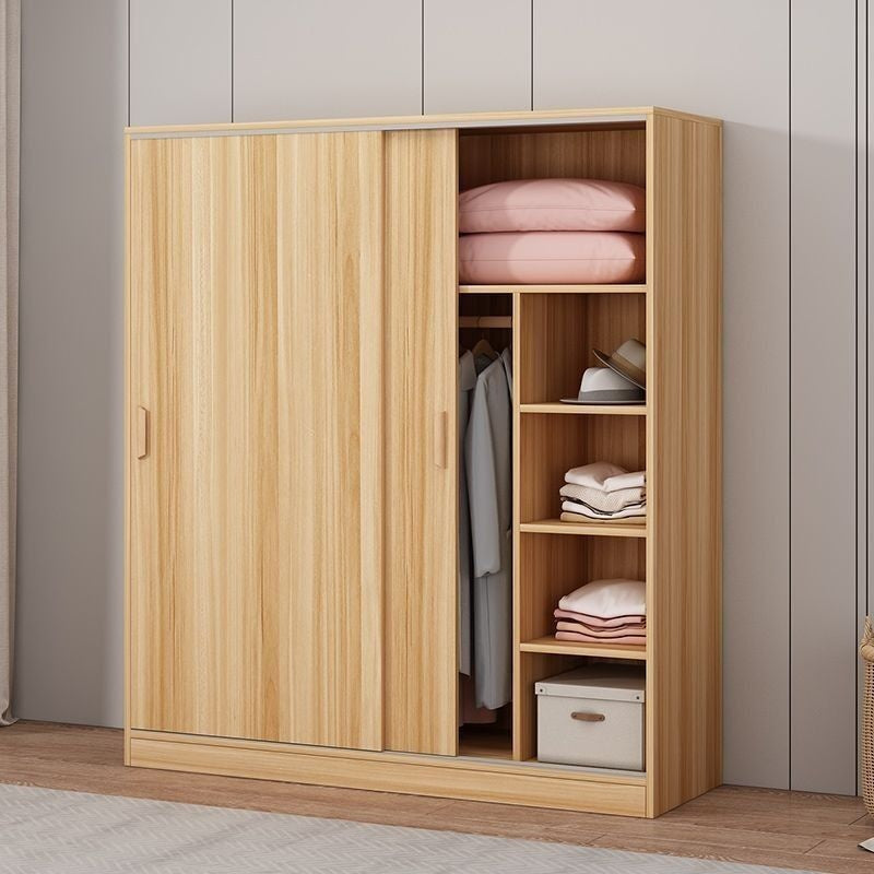 Home Bedroom Easy Assembly Sliding Door Economical Small Wardrobe for Children