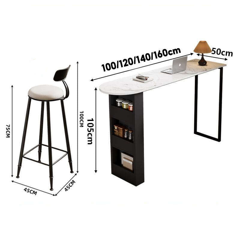 Bar Stone Board Home Ancient Chinese Style Living Room Partition Wall Dining Table Island Simple