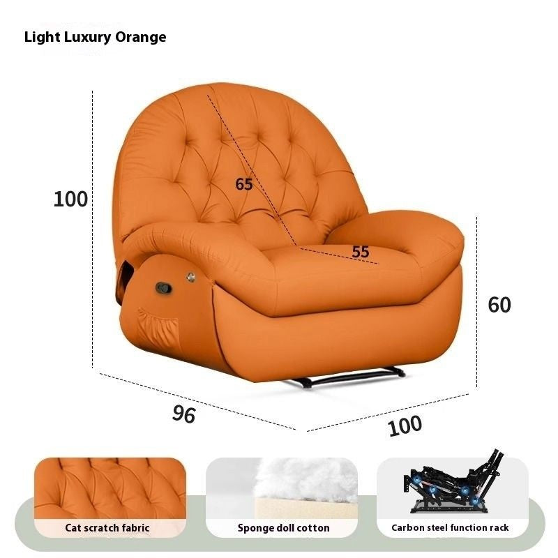 Multi-purpose sofa living space electric relaxation single rotating rocking chair