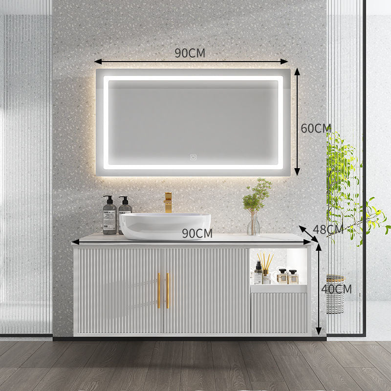 QW- Smart Mirror Storage Cabinet Basin Bathroom