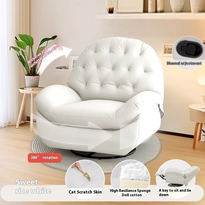 Multi-purpose sofa living space electric relaxation single rotating rocking chair