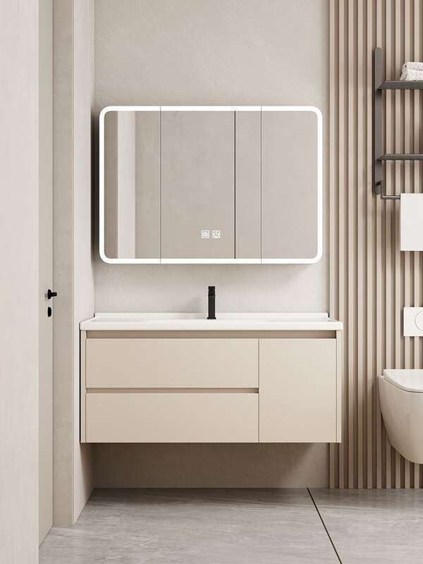 QW- Set storan meja solek, lebar 40 cm. Kabinet Cermin Bilik Mandi