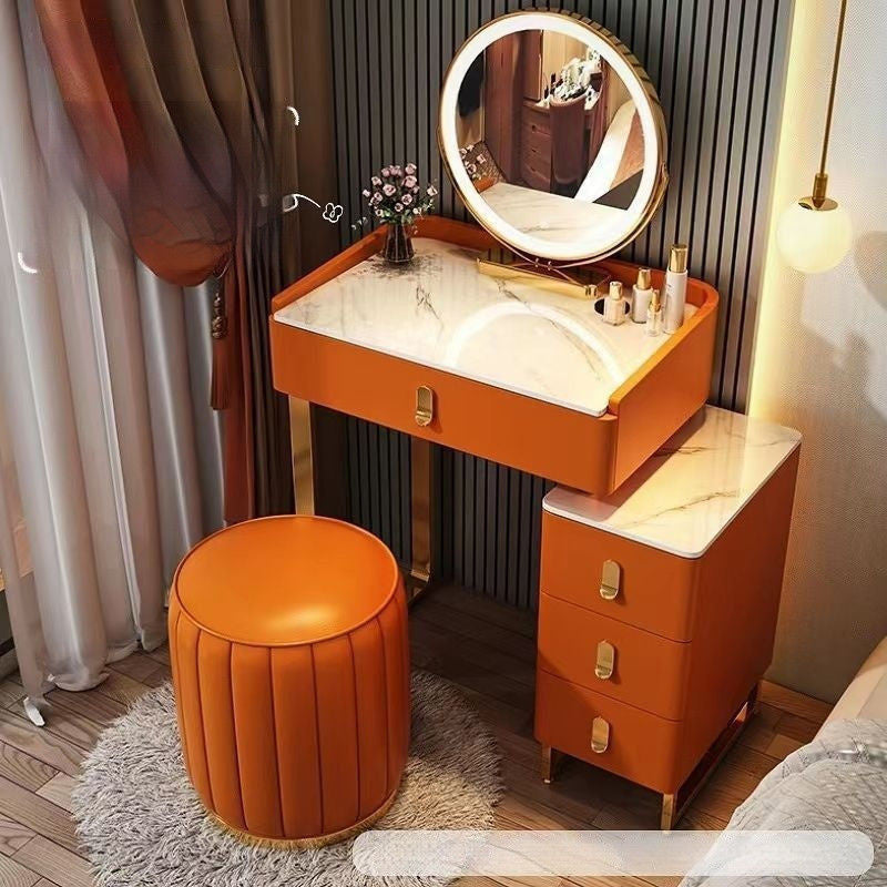 Italian Style Solid Wood Modern Simple Dressing Table Small Home Storage