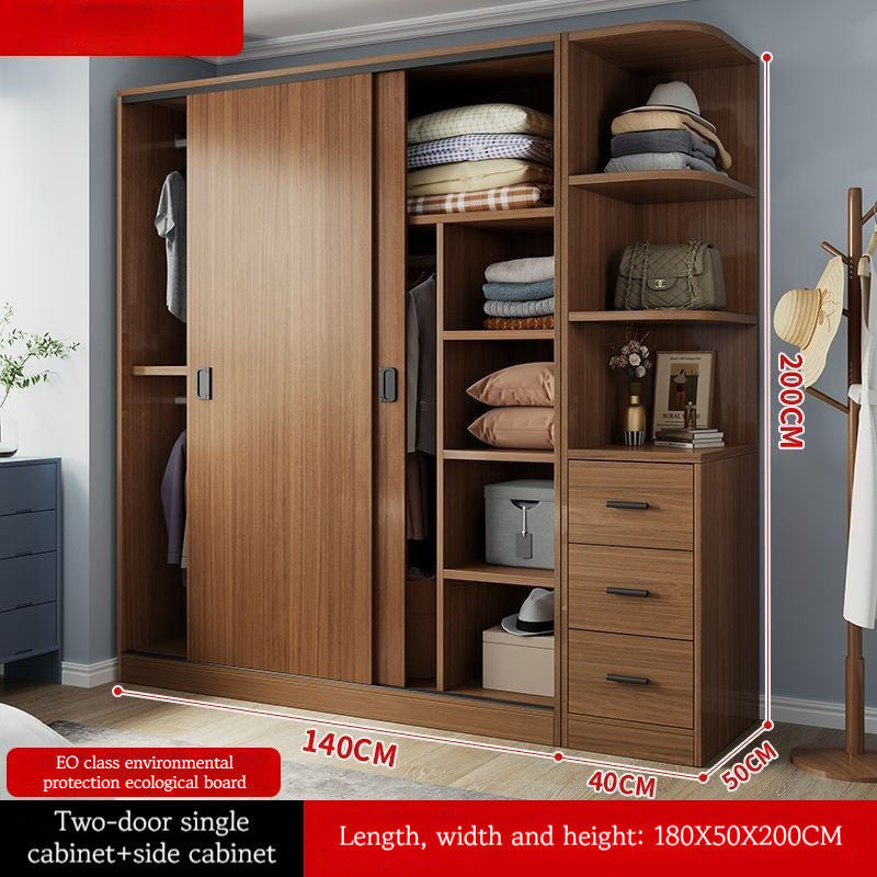 Multi-functional Large Capacity Multi-layer Solid Wood Wardrobe Closet