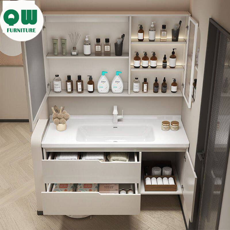QW- Bathroom Sink Cabinet Set with Smart Mirror