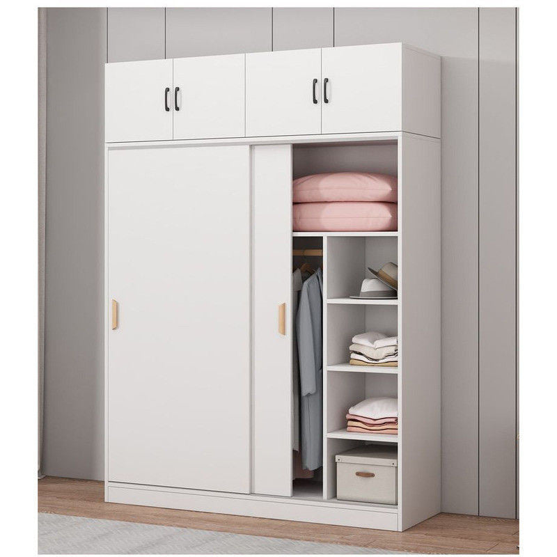 Home Bedroom Easy Assembly Sliding Door Economical Small Wardrobe for Children