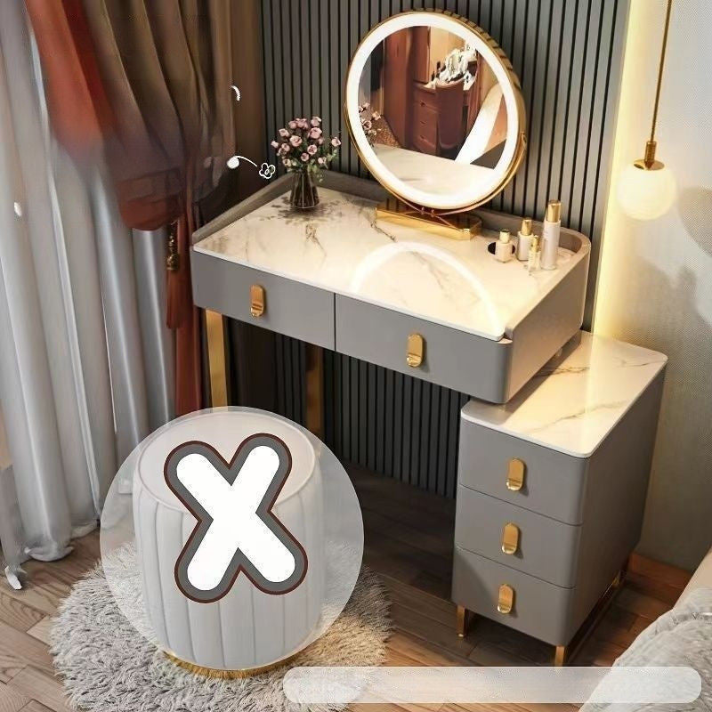 Italian Style Solid Wood Modern Simple Dressing Table Small Home Storage