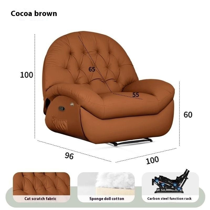 Multi-purpose sofa living space electric relaxation single rotating rocking chair