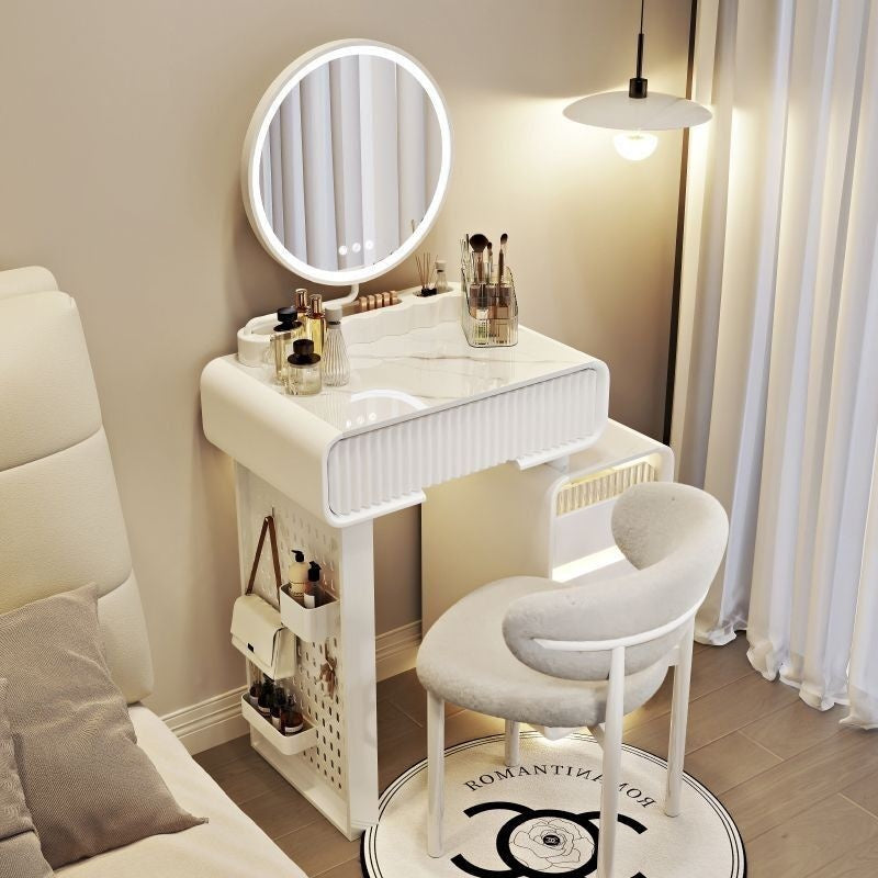 Kabinet Penyimpanan Mudah Moden Bilik Tidur Meja Solek Kayu Padu