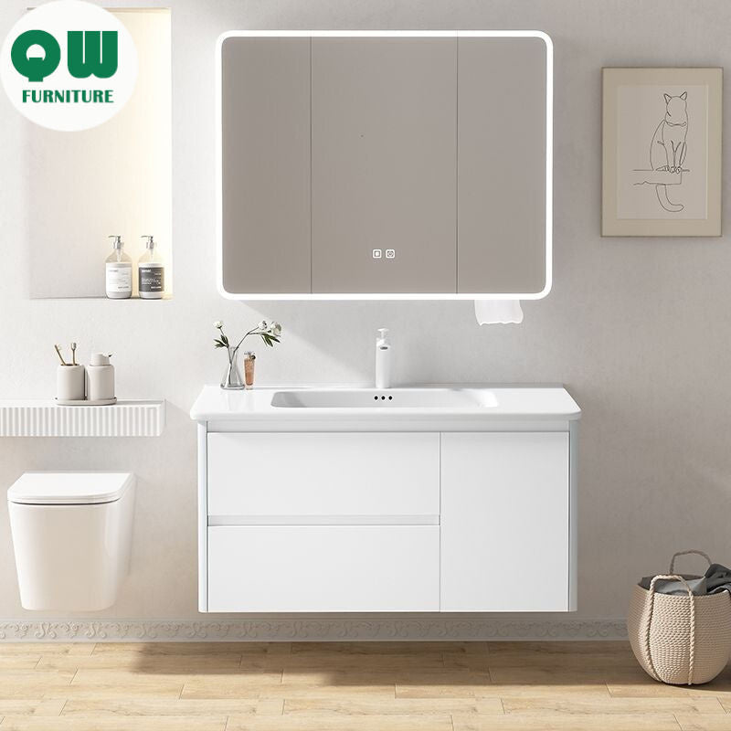 QW- Aluminum Metal Smart Cabinet Set with Bathroom Sink