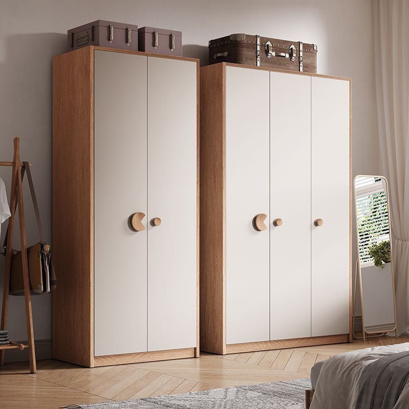 Modern Simple Home Bedroom Solid Wood Particle Board Japanese Style Children's Wardrobe