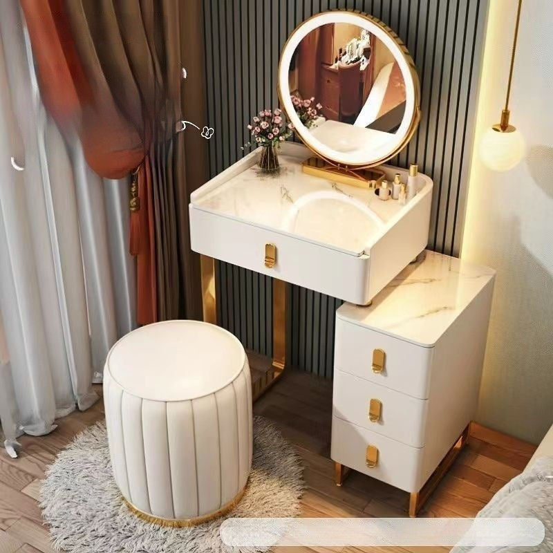 Italian Style Solid Wood Modern Simple Dressing Table Small Home Storage