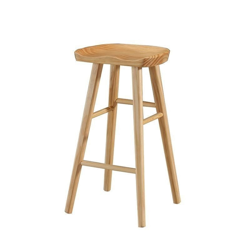 Tea solid wood table, narrow long strip high for living room bar island table