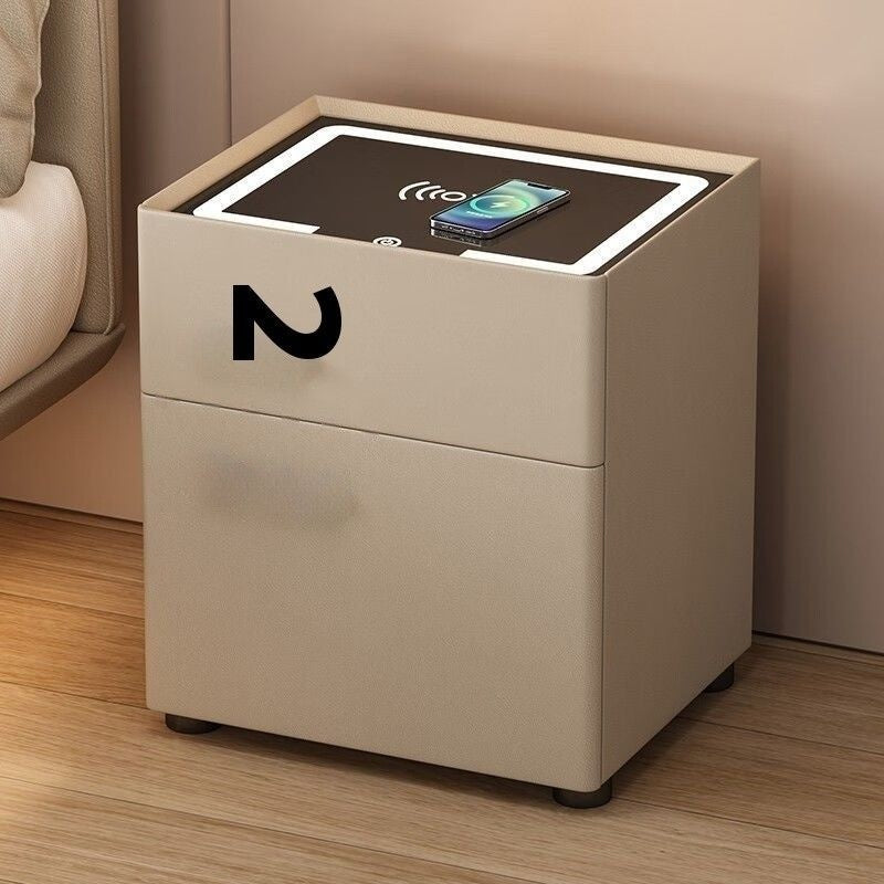 Smart Home Multifunctional Bedroom Bedside Safe Wireless Charging Storage Cabinet All
