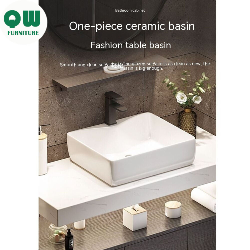 QW- Sink Set Smart Mirror Bathroom Storage Cabinet