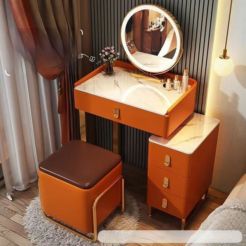 Italian Style Solid Wood Modern Simple Dressing Table Small Home Storage