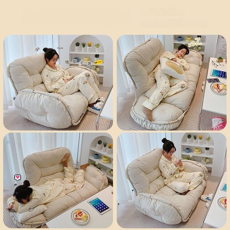 Teak Tatami Double Bedroom Living Room Balcony Small Sofa Lazy Chair