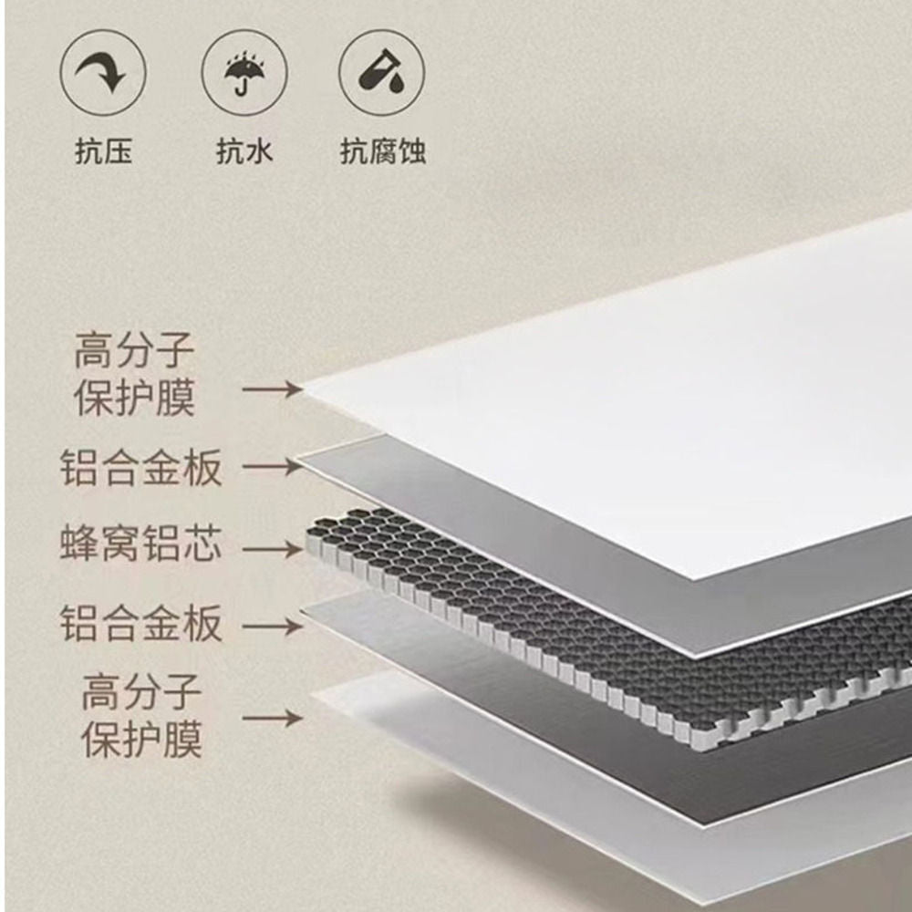 Kabinet simpanan bilik mandi QW- Aluminium, cermin pintar aloi aluminium, set sinki 