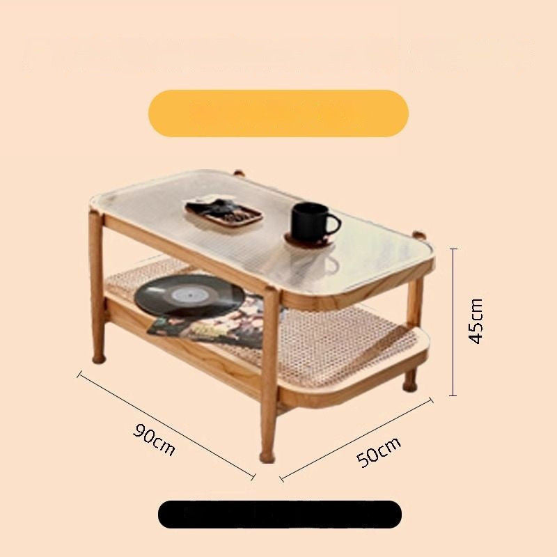 Sofa Rajutan Kayu Padu Perancis Ruang Tamu Malas Rotan Kerusi Santai Dalaman Kecil Kreatif