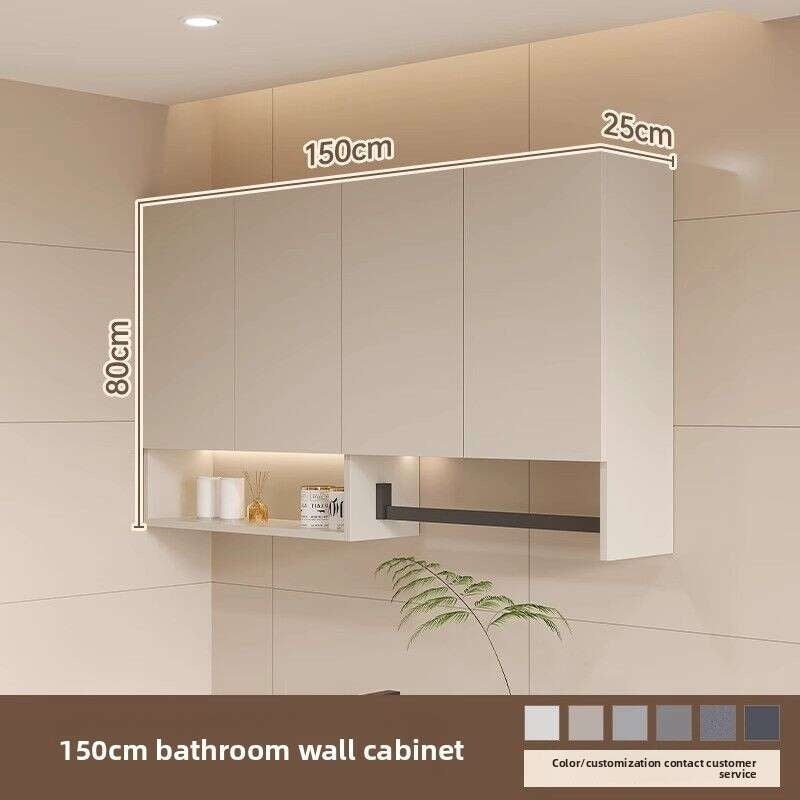 Kabinet Gantung Aluminium QW- Balkoni dinding Kabinet simpanan bilik mandi 