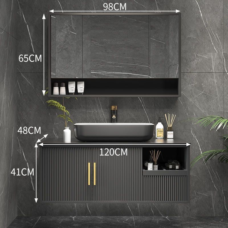 QW- Smart Bathroom, Mirror Bathroom Storage Cabinet, Basin Set