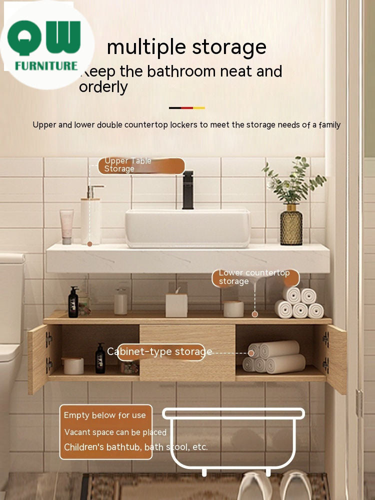QW- Sink Storage Cabinet, Smart Bathroom Mirror