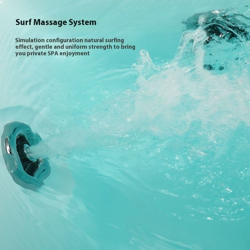 QW- Wave Massage Acrylic Home Bathtub