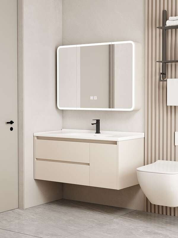 QW- Set storan meja solek, lebar 40 cm. Kabinet Cermin Bilik Mandi