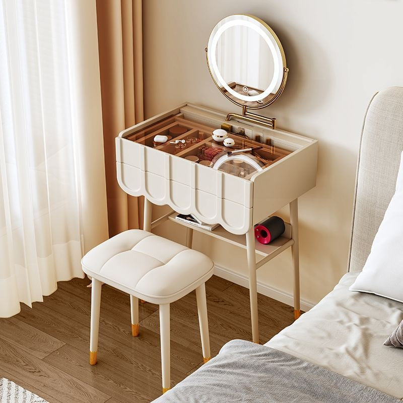 Cream Wind Cosmetic Cabinet One Bedroom Dressing Table Modern Simple Small Home Type