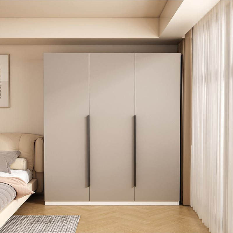 Kabinet Penyimpanan Dua Pintu Bilik Tidur Rumah Kayu Padu Pemasangan Mudah Almari Pakaian Kecil