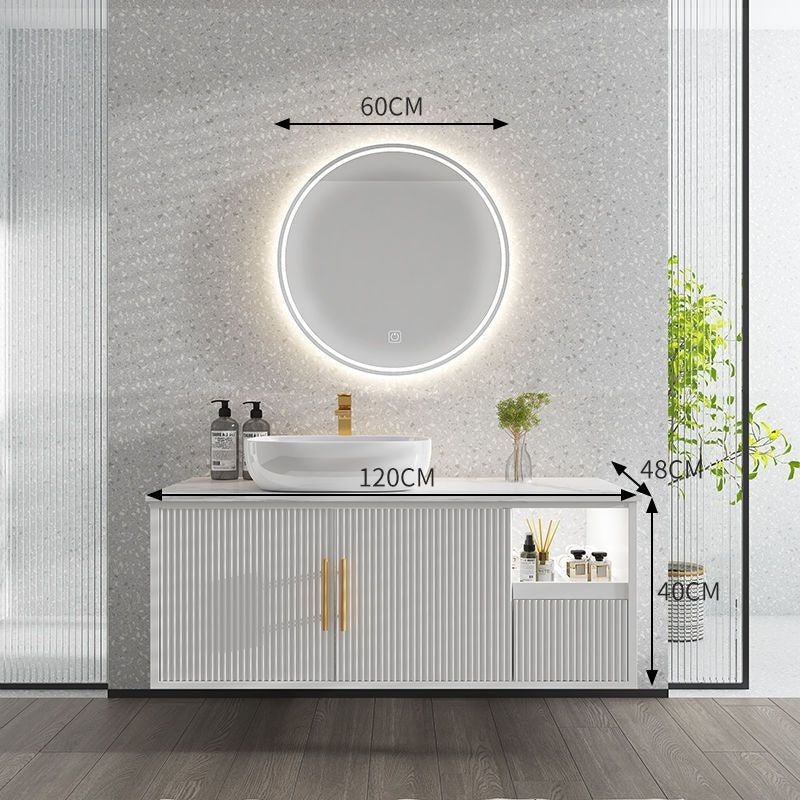 QW- Smart Mirror Storage Cabinet Basin Bathroom