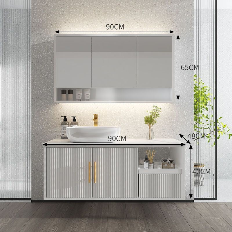 QW- Smart Mirror Storage Cabinet Basin Bathroom