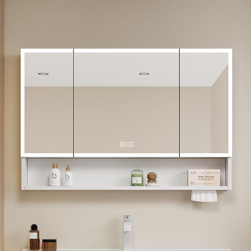 QW- aluminum Aluminum Alloy Bathroom Cabinet Smart Mirror