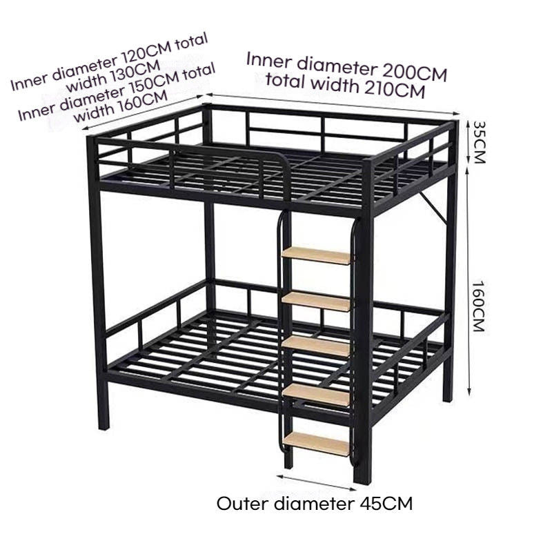 Upper tables, overhead thick floors, apartment upper and lower bunk beds, steel frames