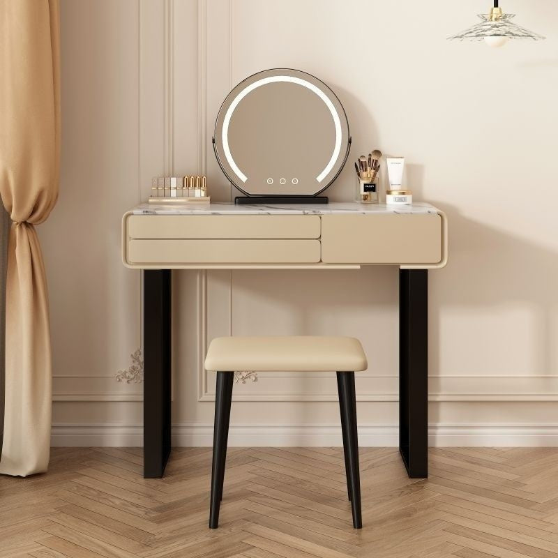 French Solid Wood Table, Dressing Table for Bedroom