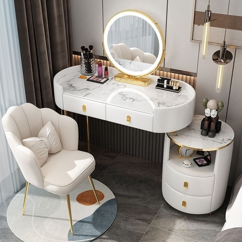 Kabinet Penyimpanan Meja Solek Mewah, Premium, Serbaguna, Kapasiti Besar